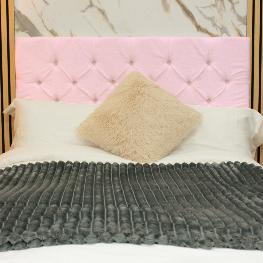 Mason – Chesterfield Design with Buttons Headboard - Boucle