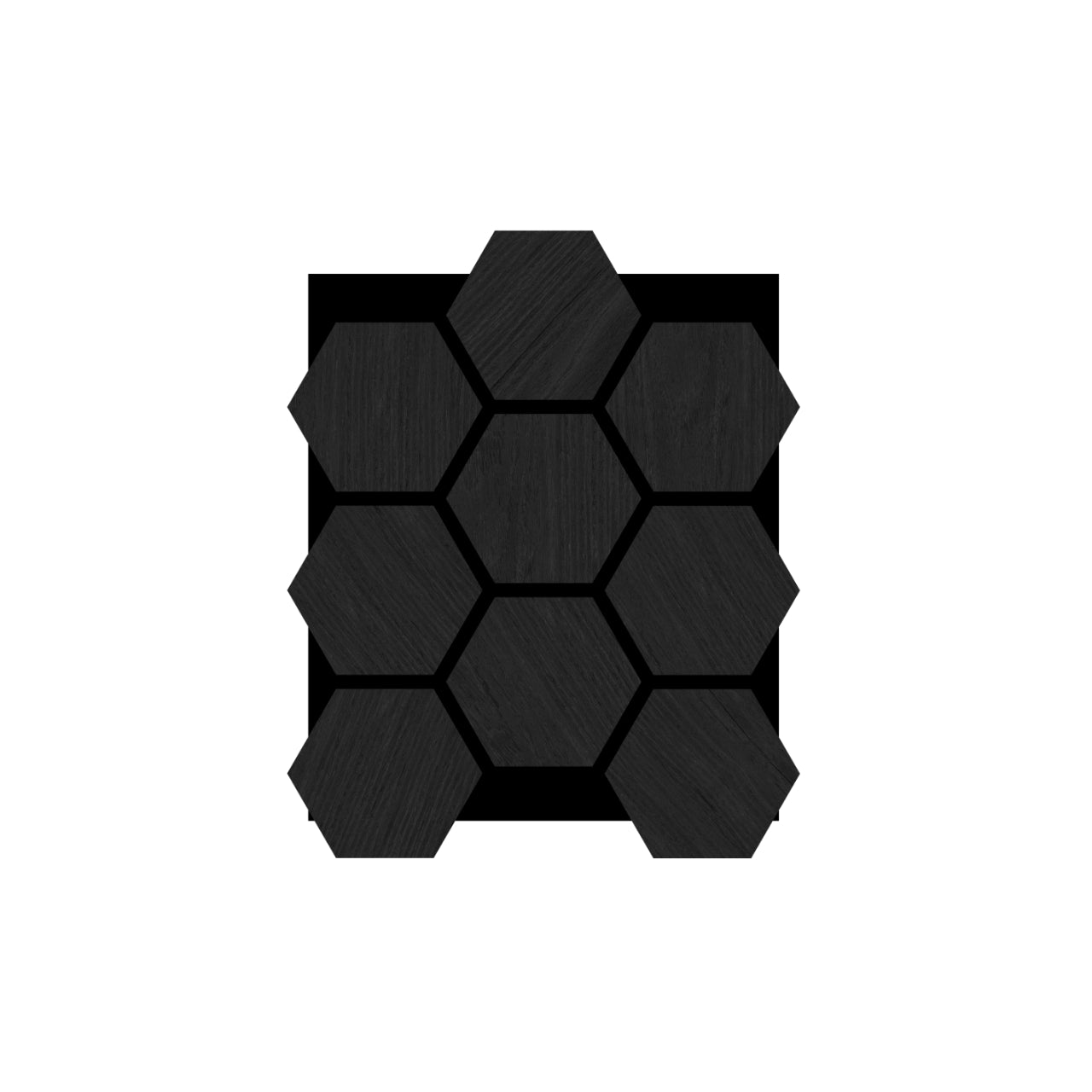 Acoustic Honeycomb Wood Panel - Black Oak