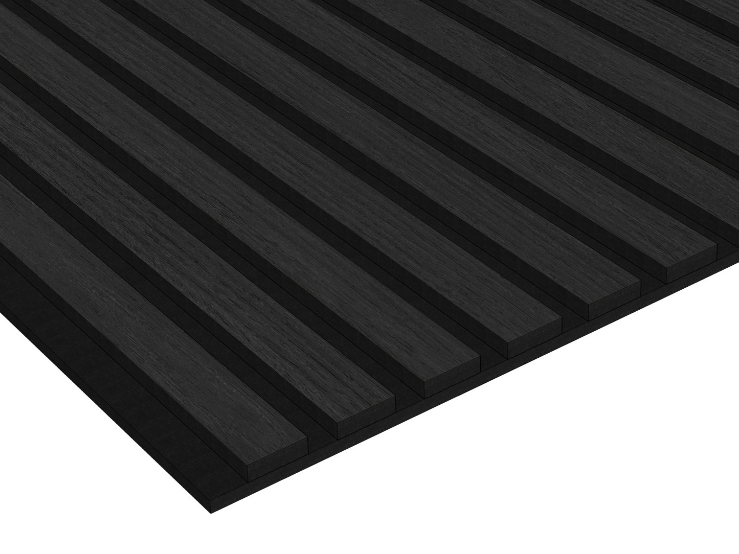 Acoustic Wide Wood Panel - Black Oak