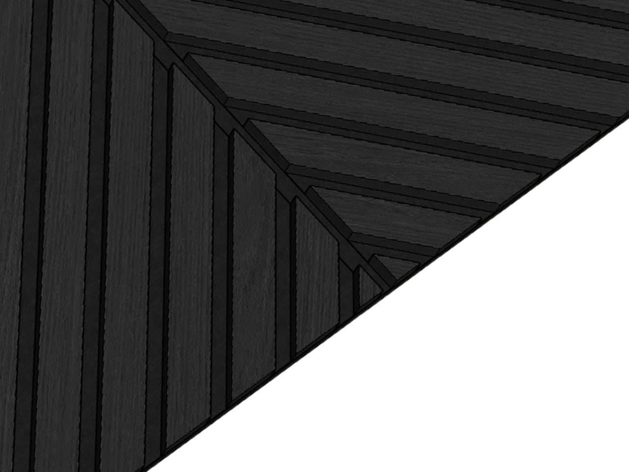 Herringbone Acoustic Wood Panel - Black Oak