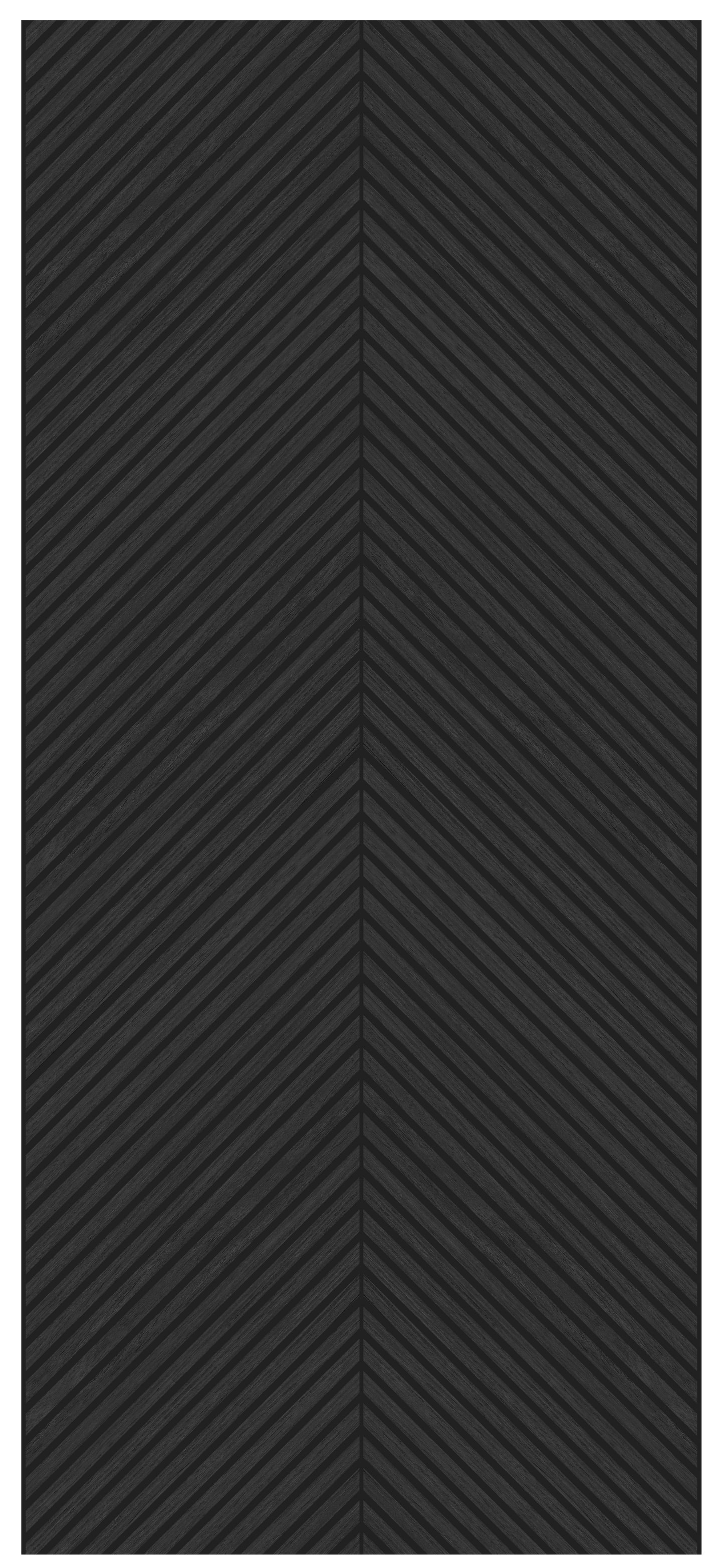 Herringbone Acoustic Wood Panel - Black Oak