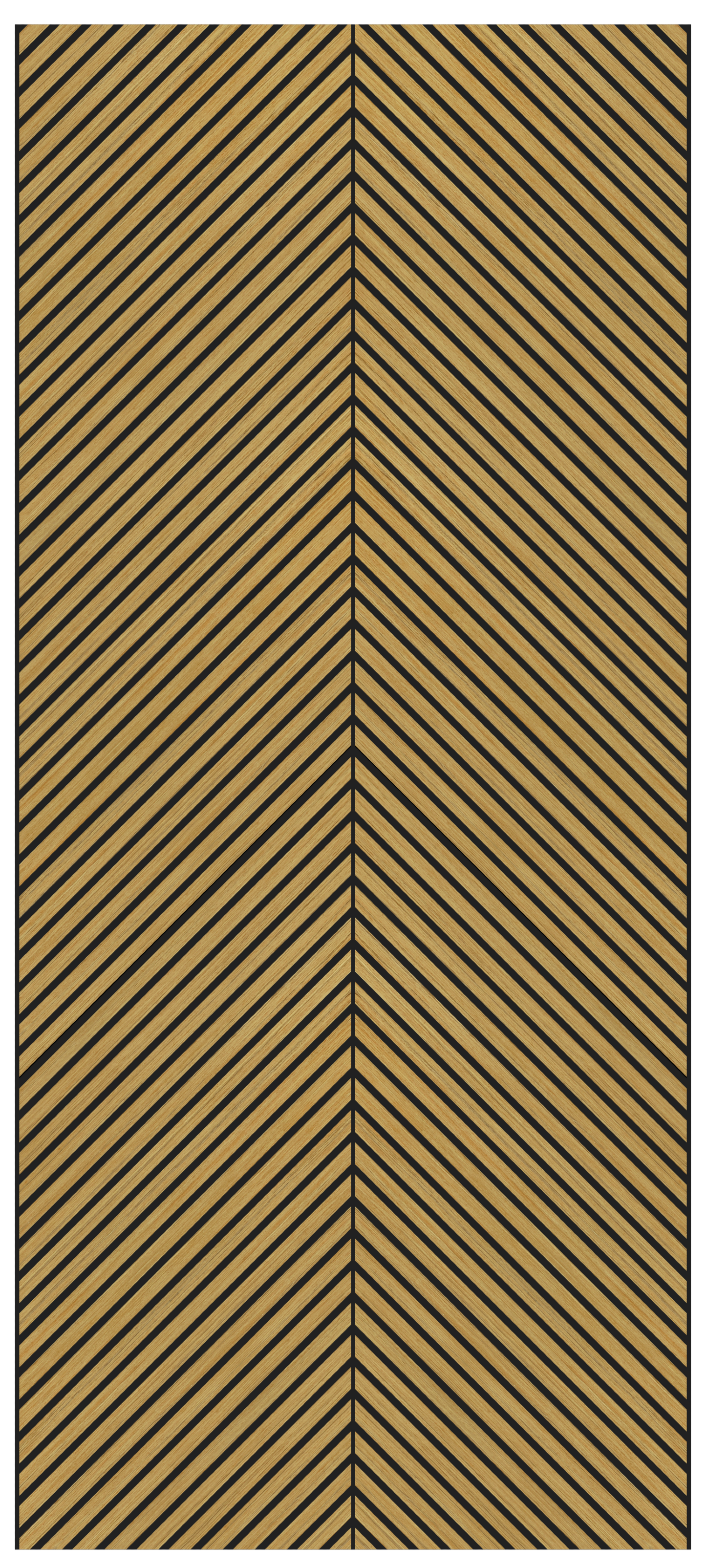 Herringbone Acoustic Wood Panel - Teak