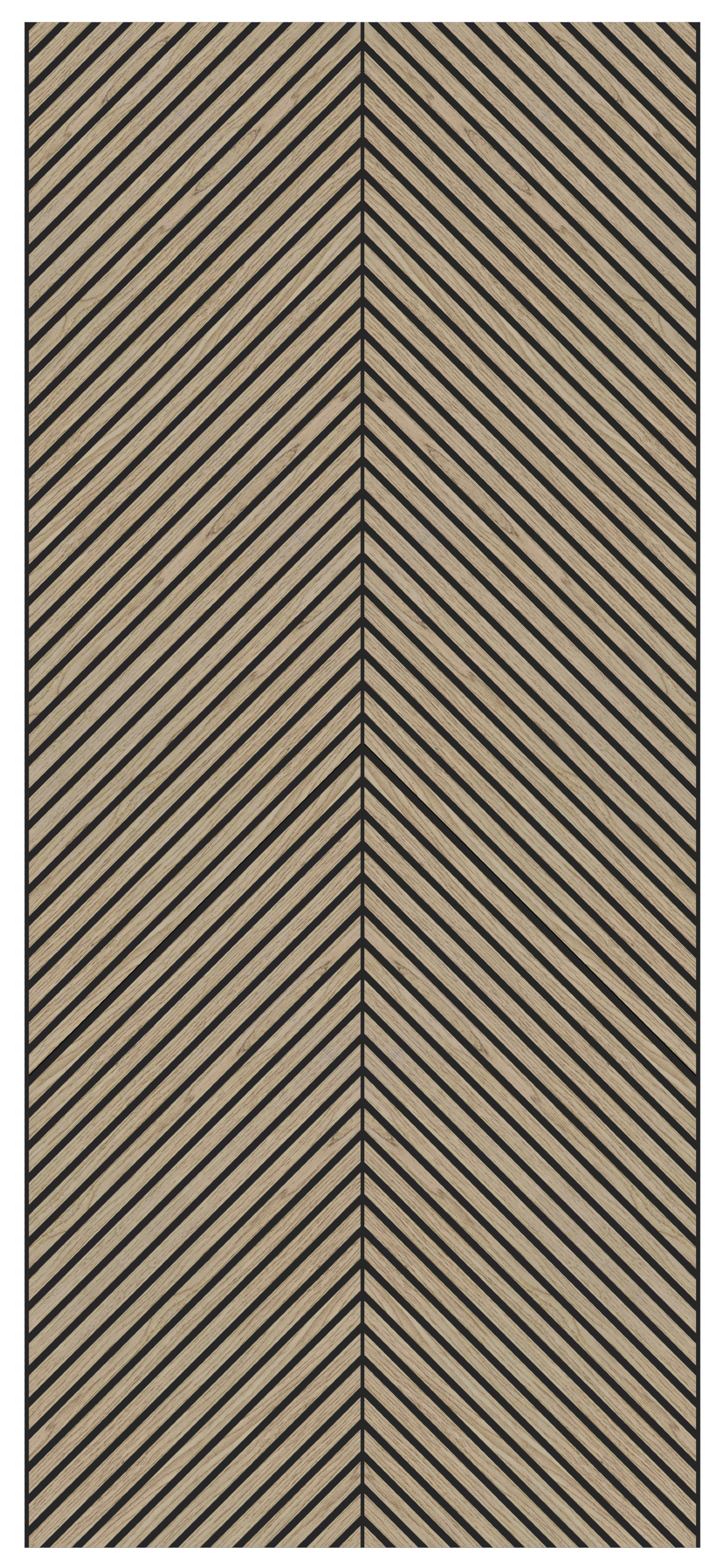 Herringbone Acoustic Wood Panel - Walnut