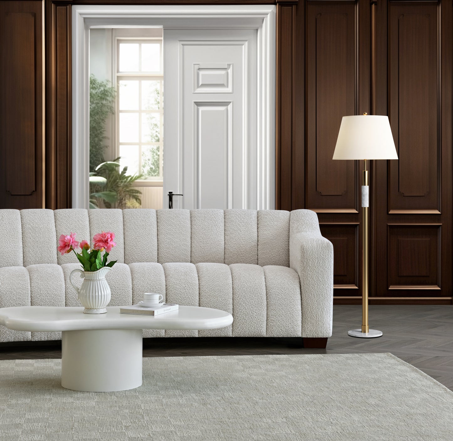 Apollo 3 Seater Sofa in Bouclé Fabric