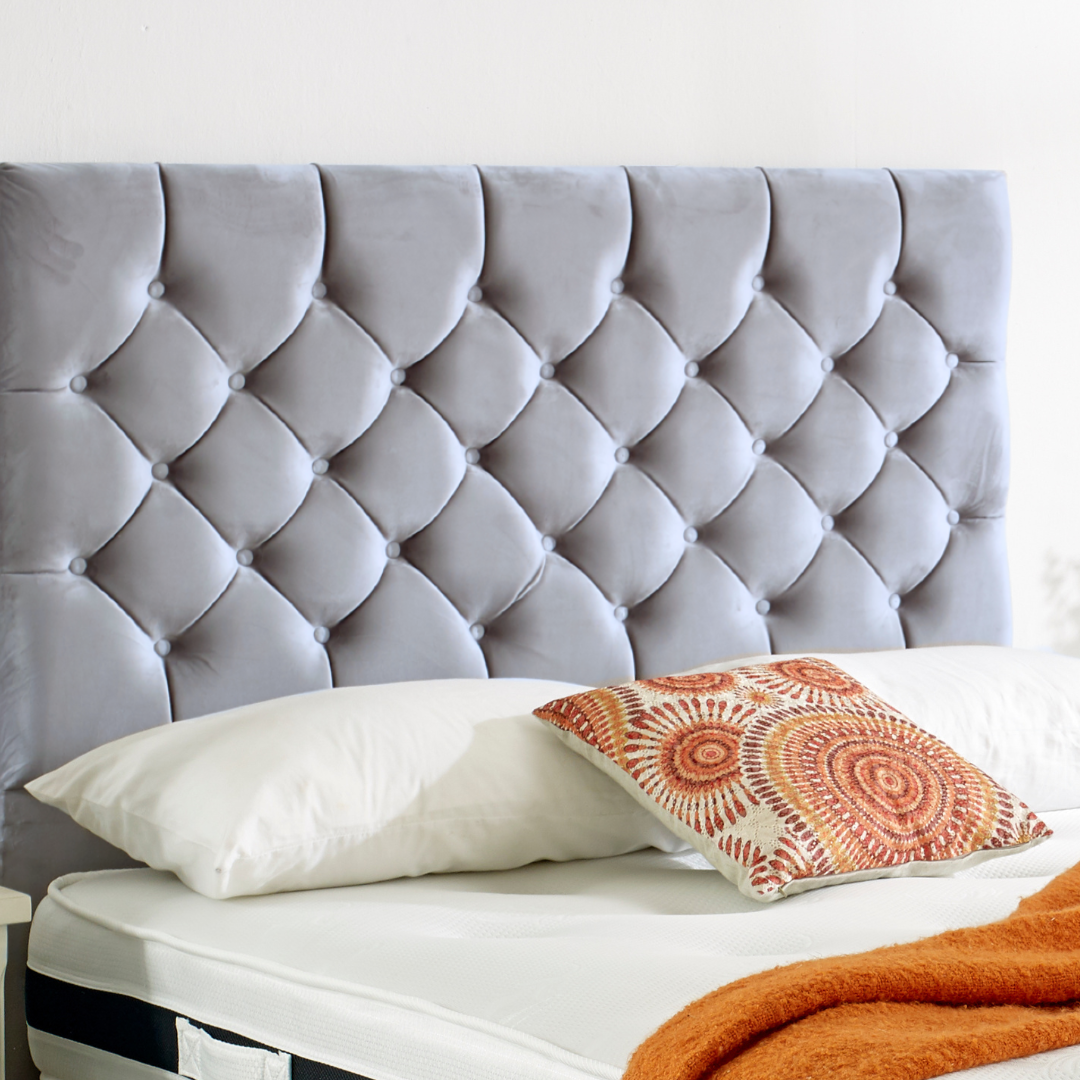 Mason – Chesterfield Design with Buttons Headboard - Plush Velvet