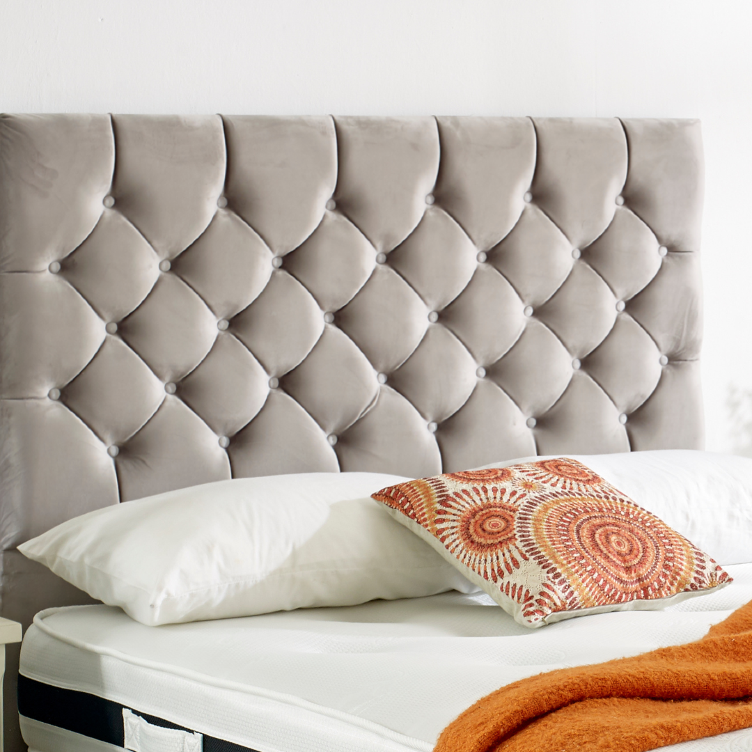 Mason – Chesterfield Design with Buttons Headboard - Plush Velvet