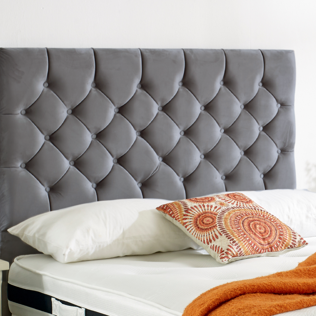 Mason – Chesterfield Design with Buttons Headboard - Plush Velvet
