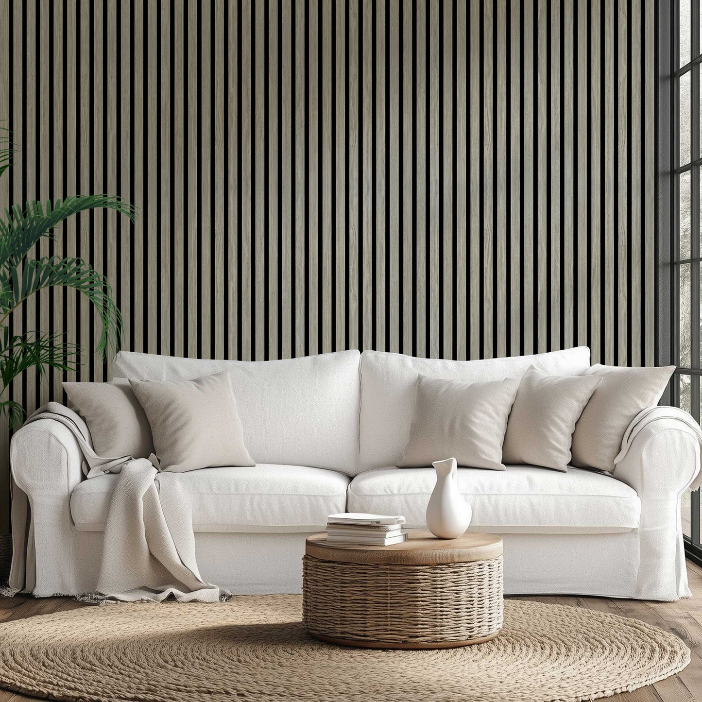 Acoustic Wide Wood Panel - Silver Walnut