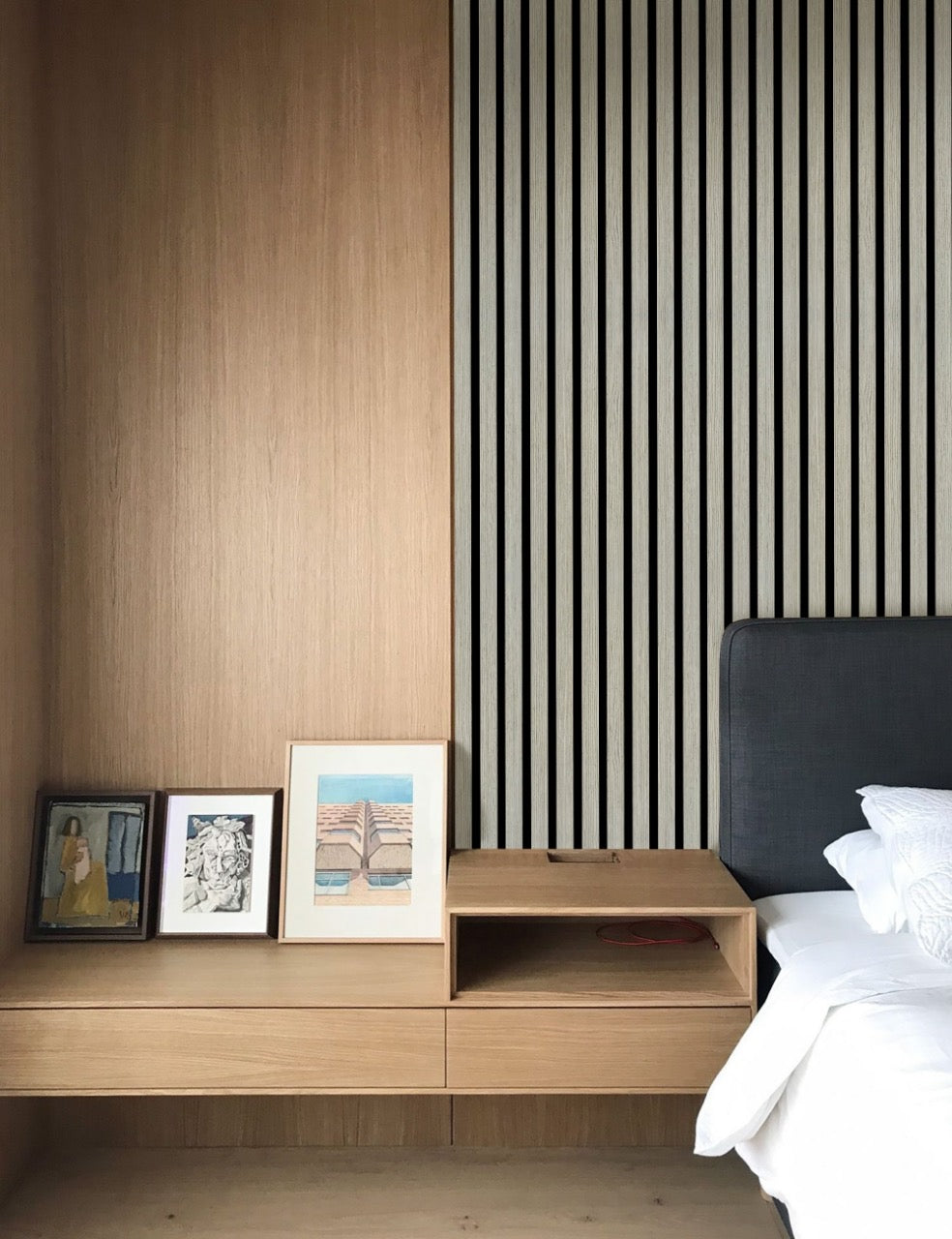 Acoustic Wide Wood Panel - Silver Walnut