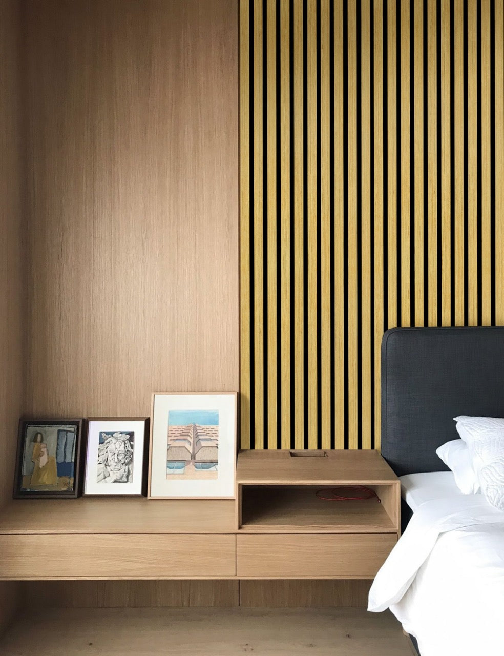 Acoustic Wide Wood Panel - Teak