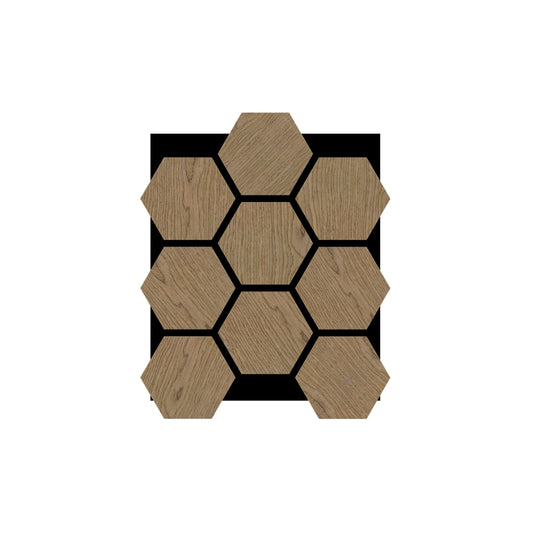 Acoustic Honeycomb Wood Panel - Walnut