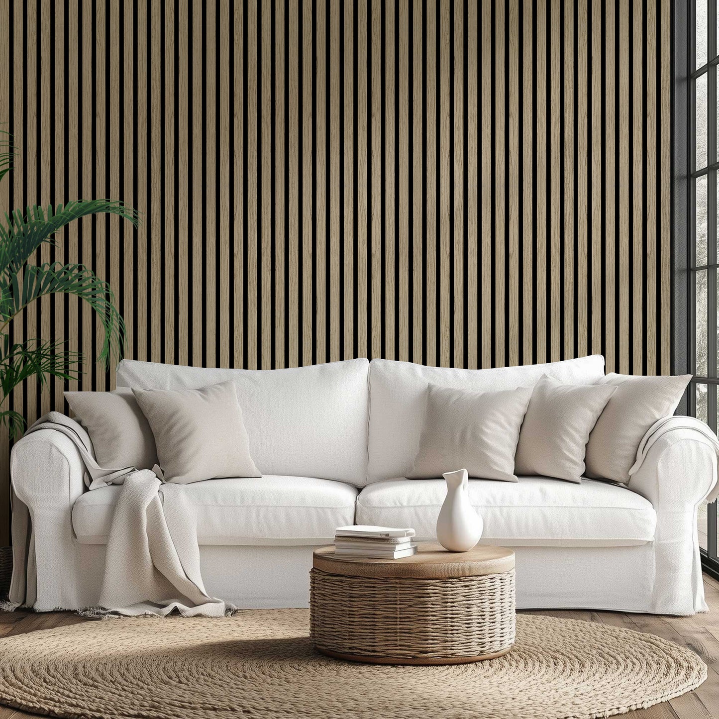 Acoustic Wide Wood Panel - Walnut