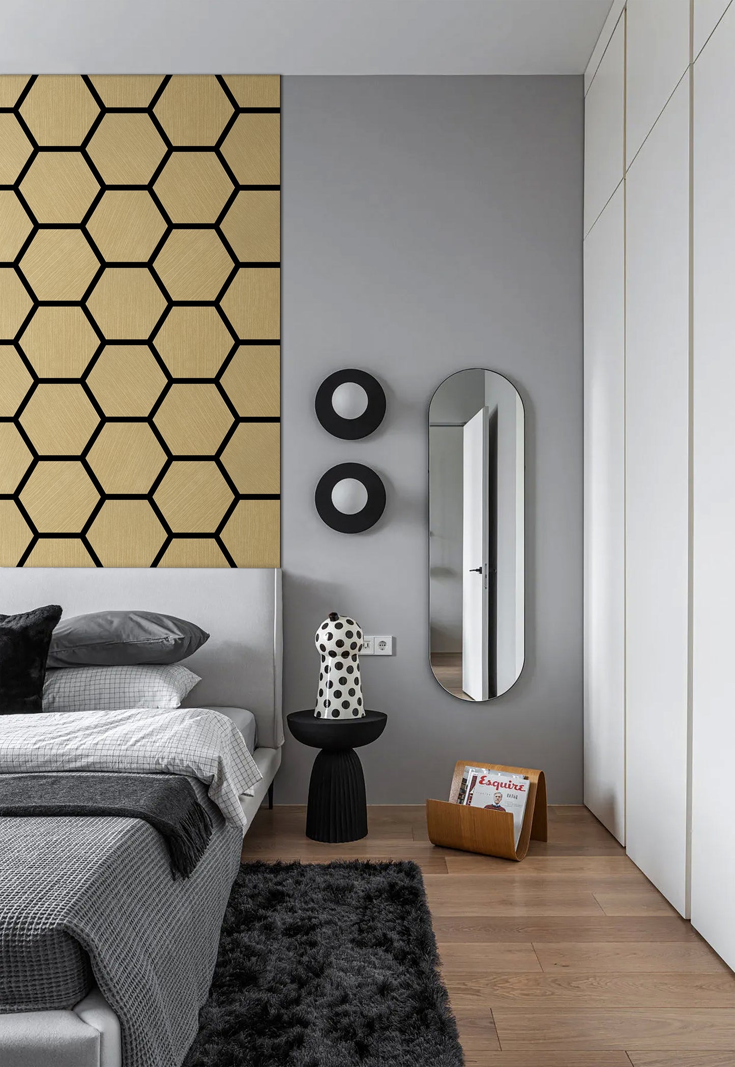 Acoustic Honeycomb Wood Panel - White Oak