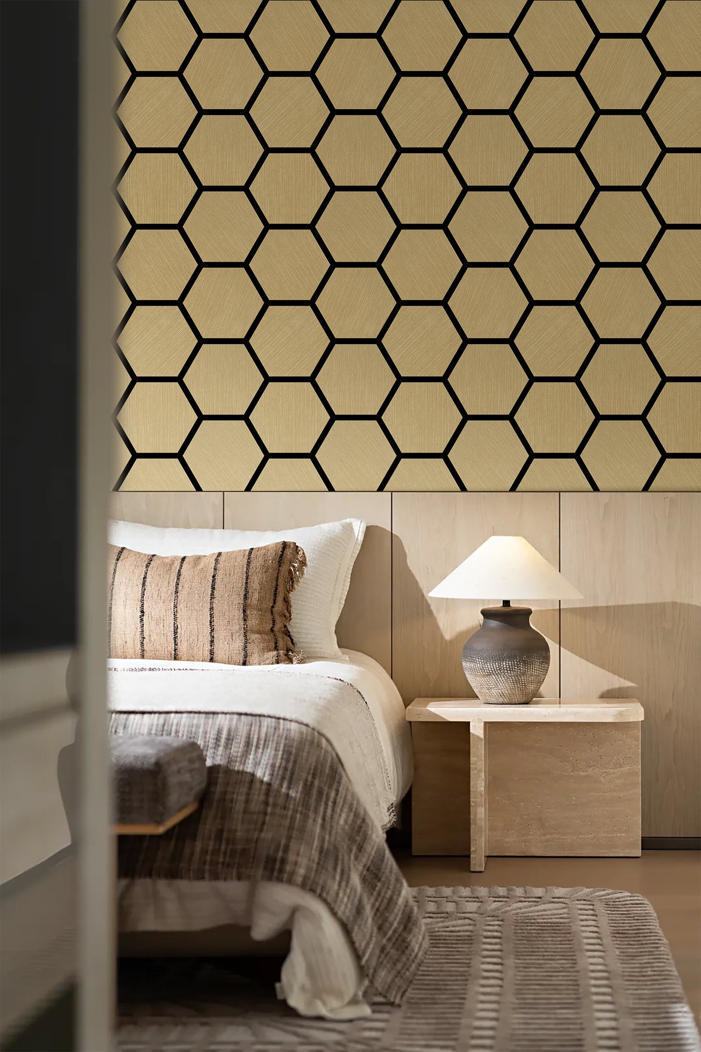 Acoustic Honeycomb Wood Panel - White Oak