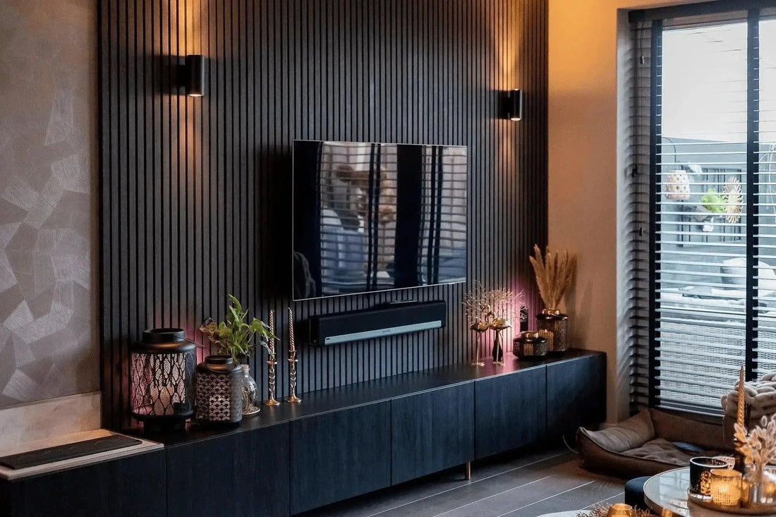 Elevate Your Living Room with Urban Textures’ Acoustic Wood Slat Panels