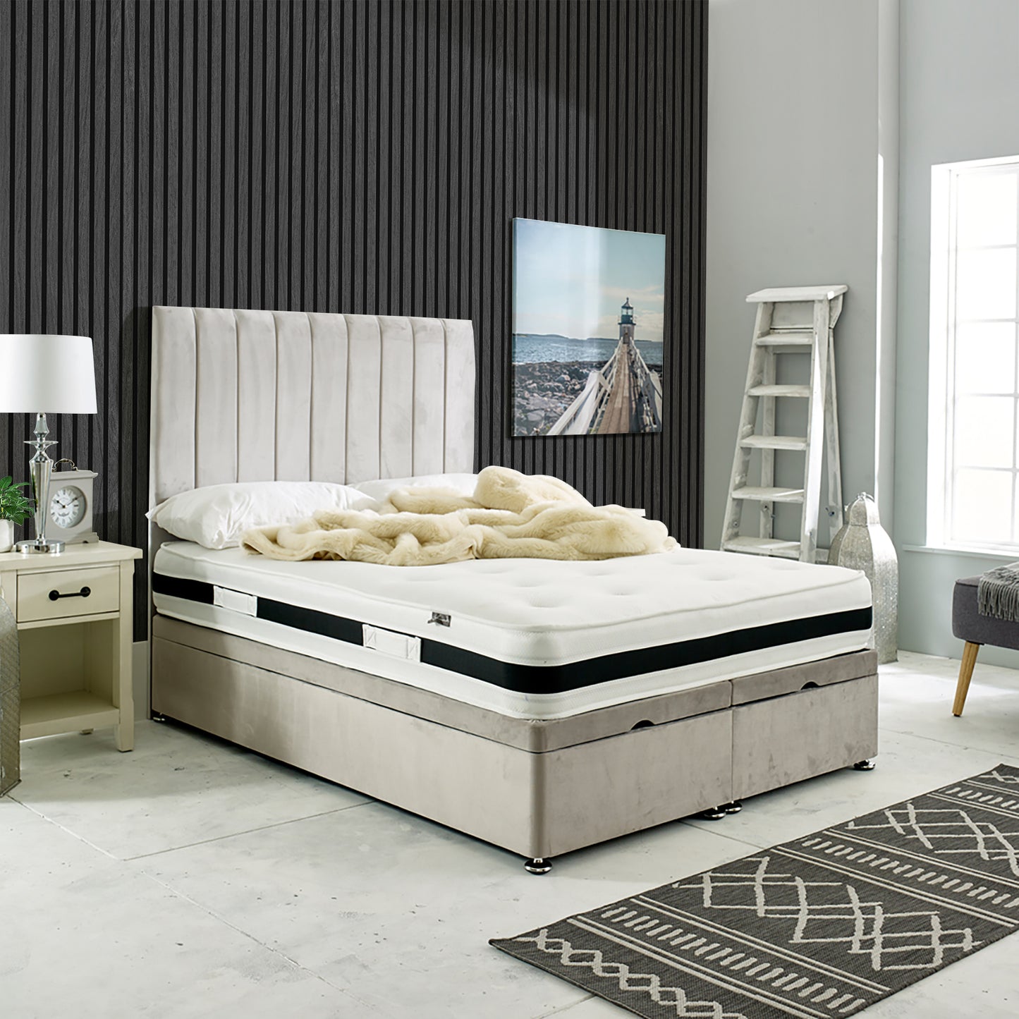 Ottoman Bed - Apollo - End Lift