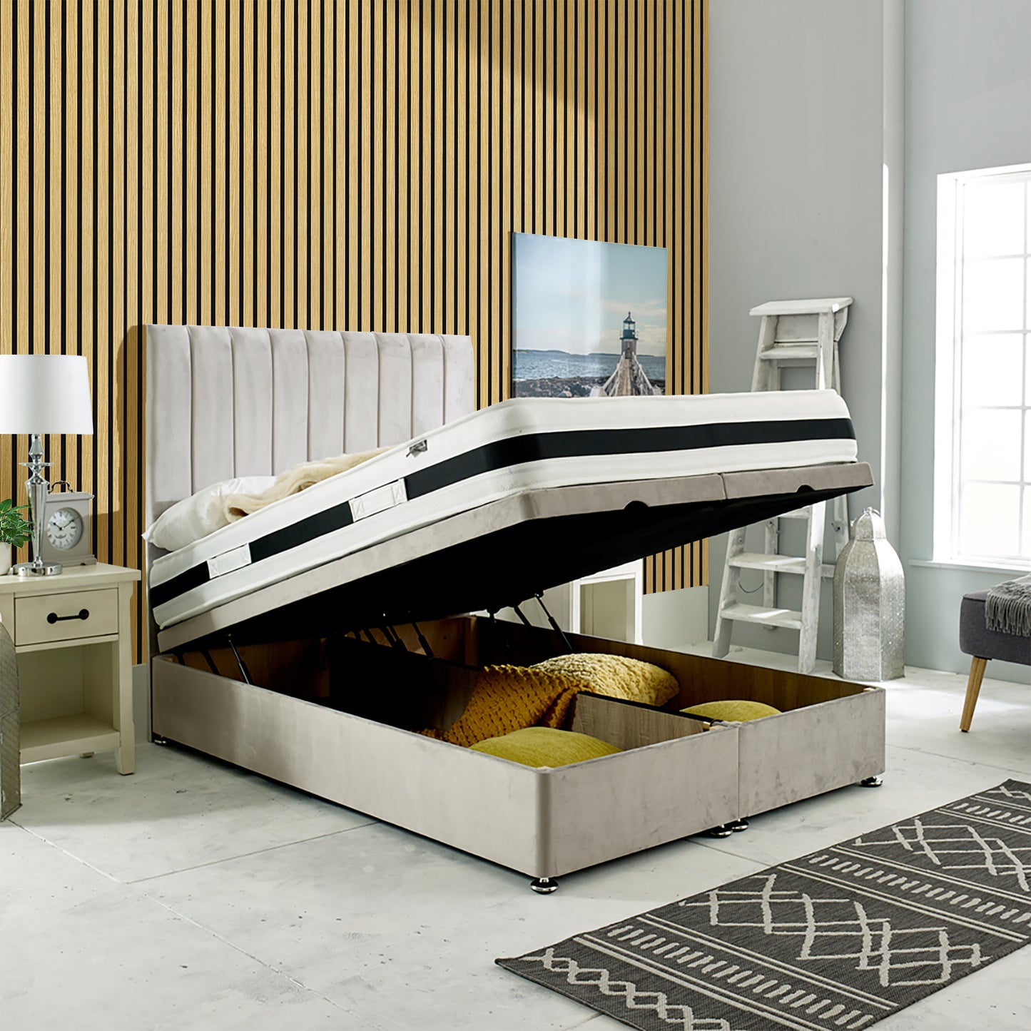 Ottoman Bed - Apollo - End Lift