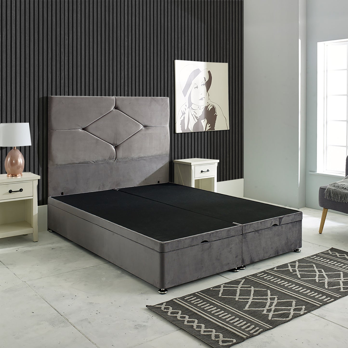 Ottoman Bed - Luna - End Lift