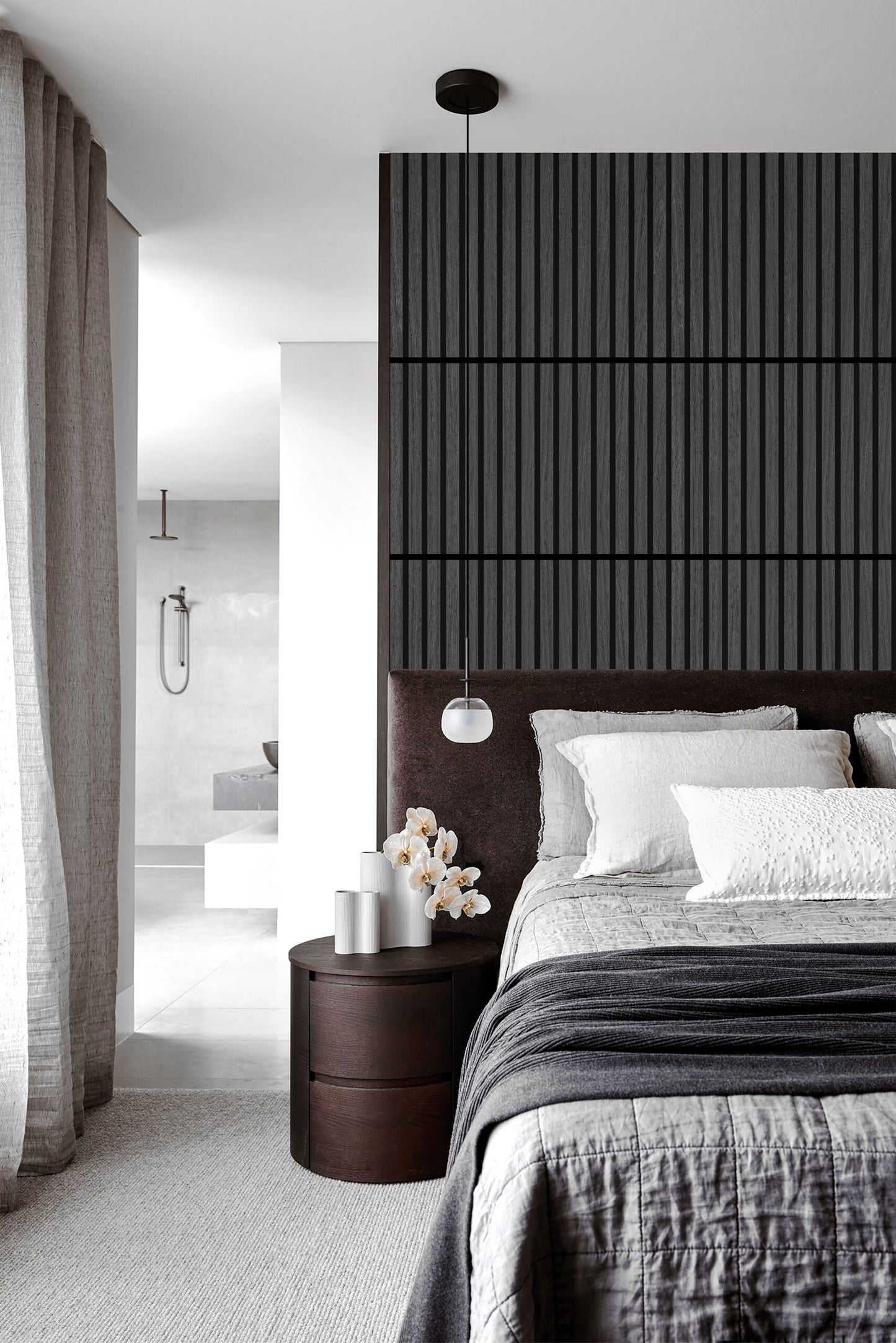 Acoustic Wood Panel - Black Oak