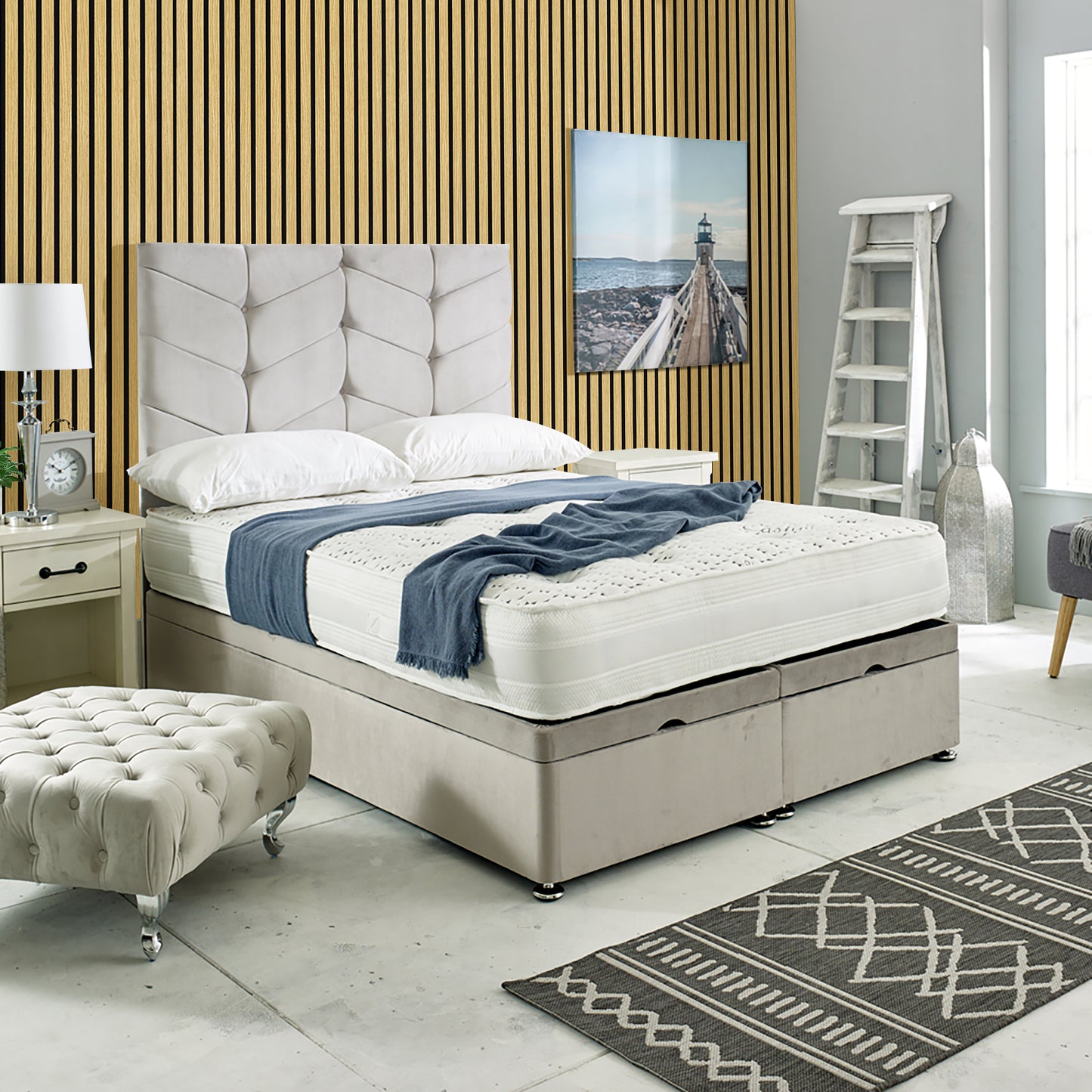 Ottoman Bed - Amelia - Side Lift