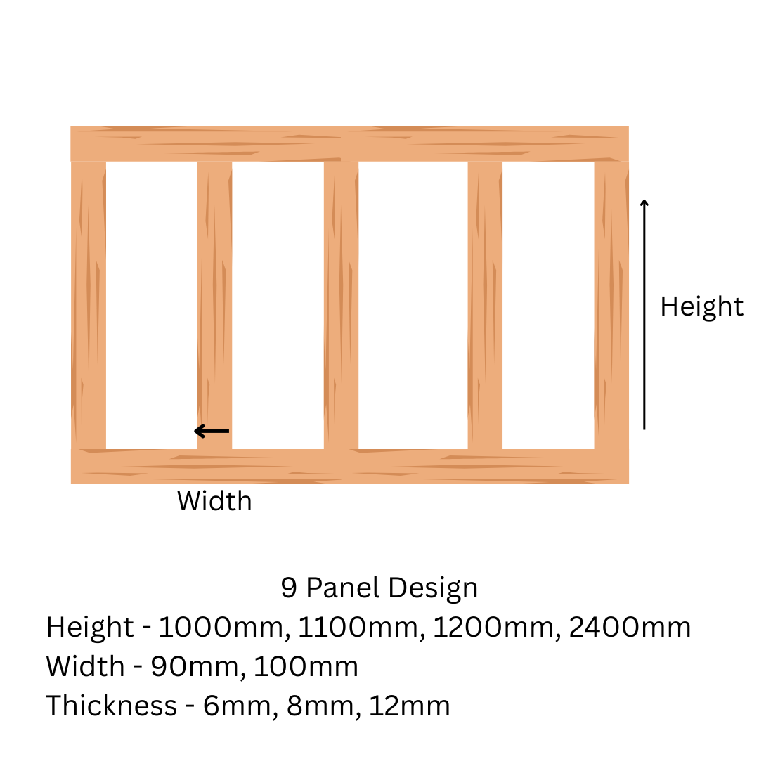 Traditional MDF Wall Panels - 12 mm Thickness