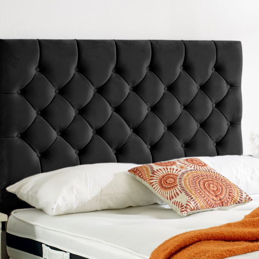 Mason – Chesterfield Design with Buttons Headboard - Plush Velvet