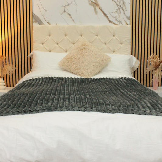 Mason – Chesterfield Design with Buttons Headboard - Boucle