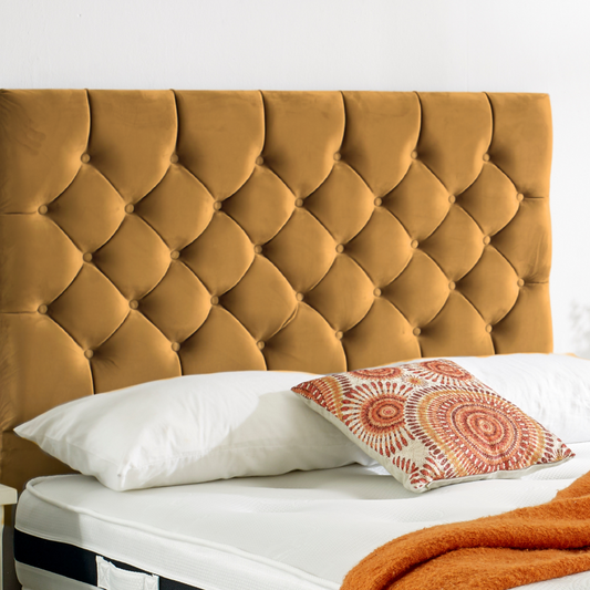 Mason – Chesterfield Design with Buttons Headboard - Plush Velvet