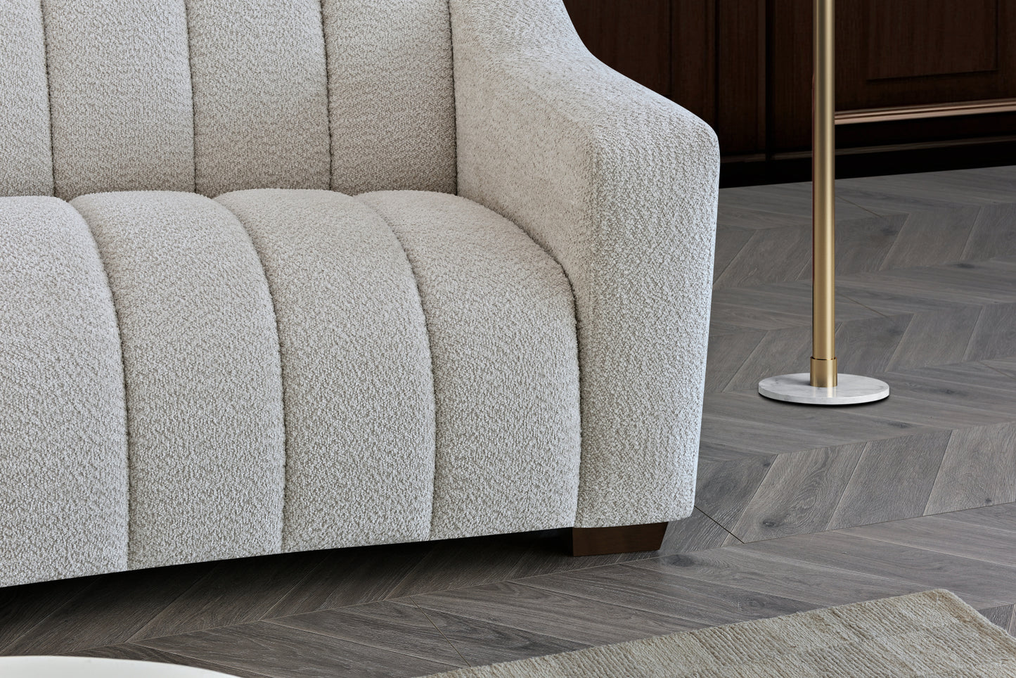 Apollo 3 Seater Sofa in Bouclé Fabric