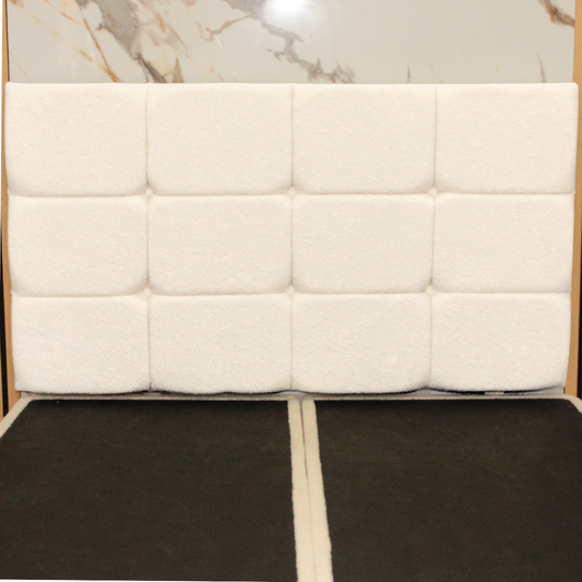 Sloane – Cubic Design with Buttons Headboard - Boucle
