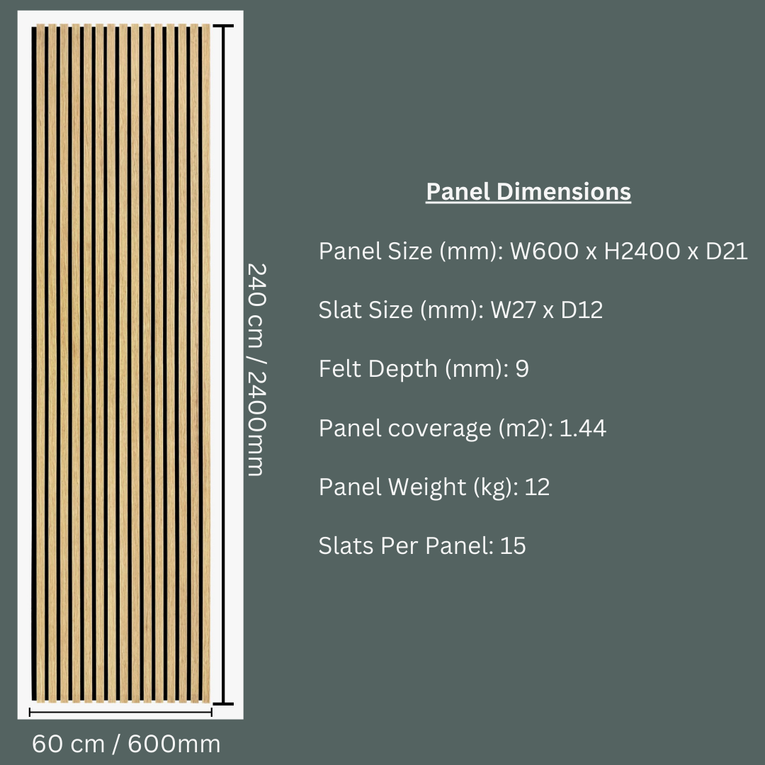 Acoustic Wood Panel - Yellow Oak