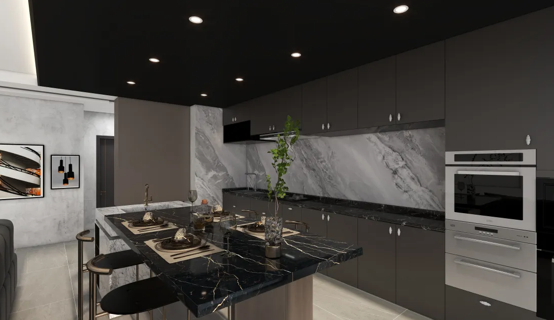 Ocean Grey Marble Panel